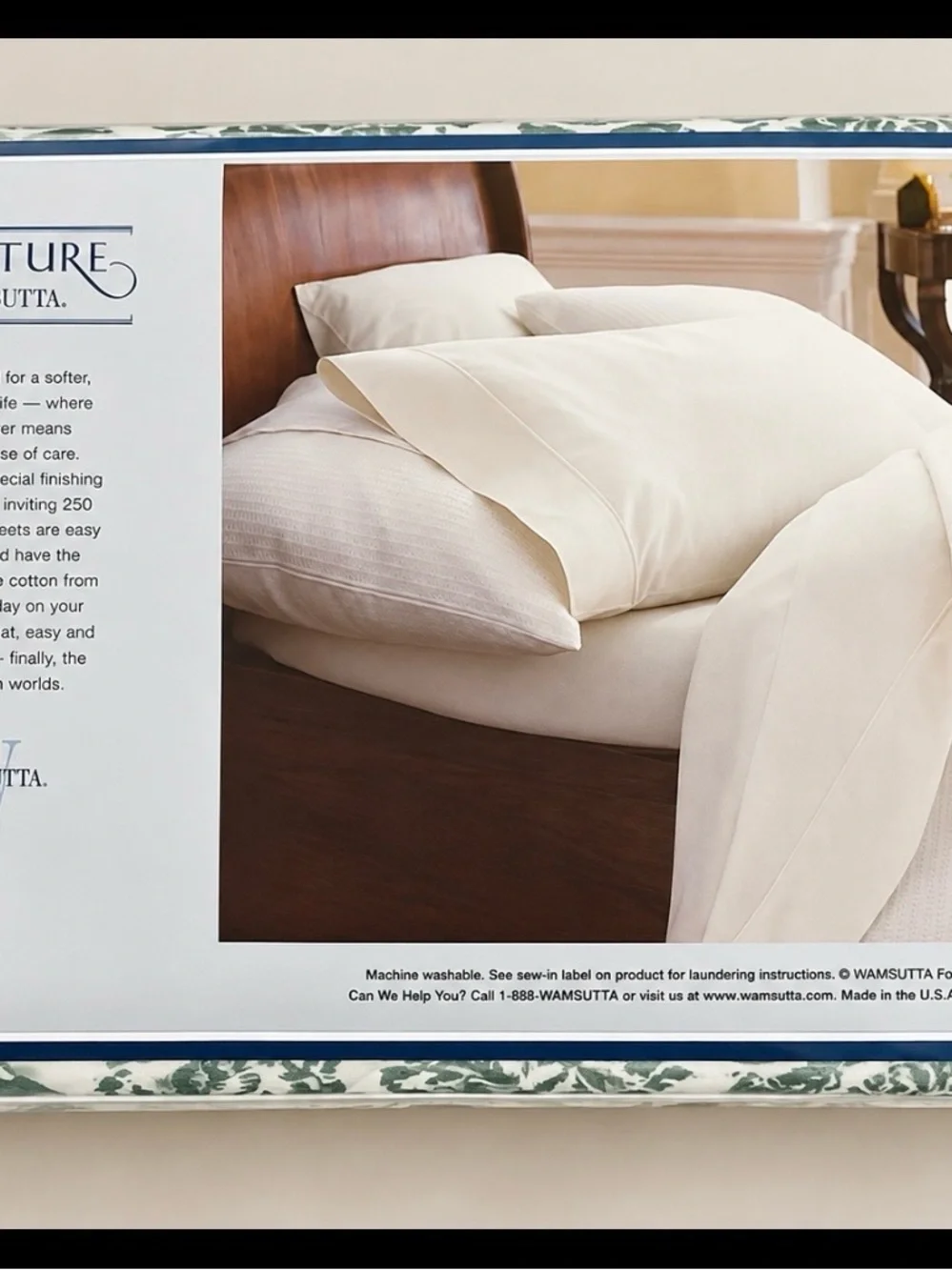 Vtg Signature by Wamsutta Full Size Flat Sheet